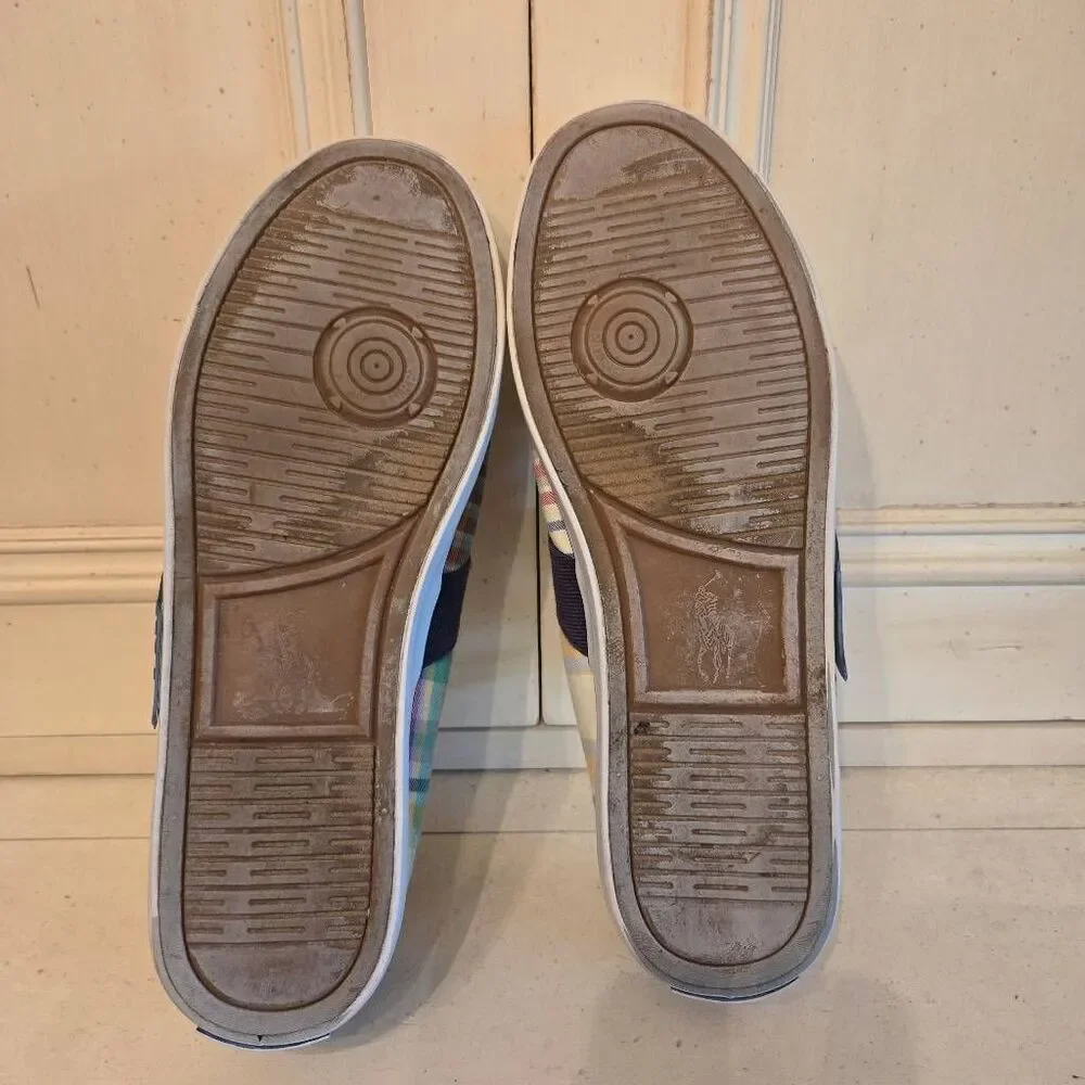 Ralph Lauren Polo Madras Plaid Sneaker Boys size 7